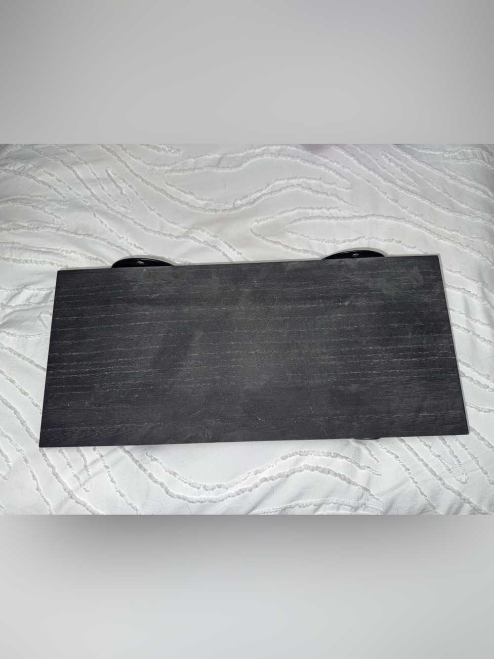 Black Floating Wall Shelf - Modern Display Shelf